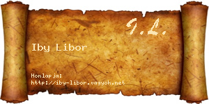 Iby Libor névjegykártya